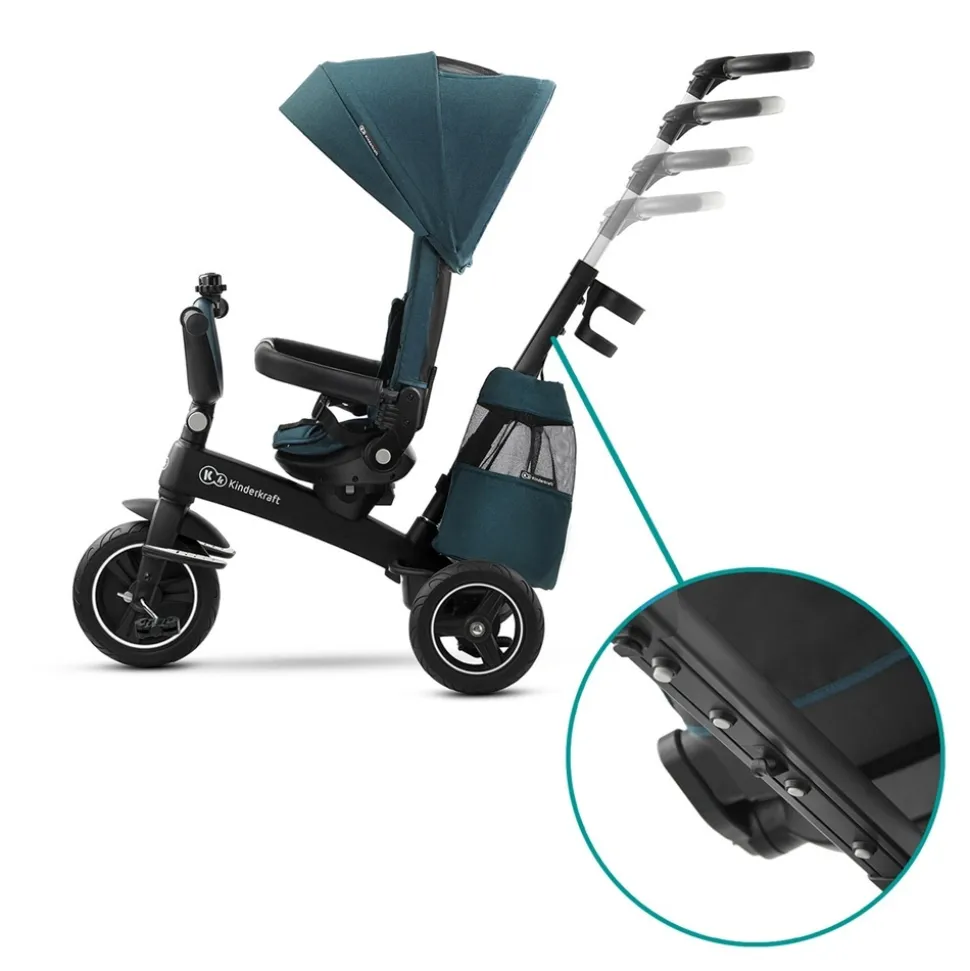 Poussette tricycle easywist midnight green