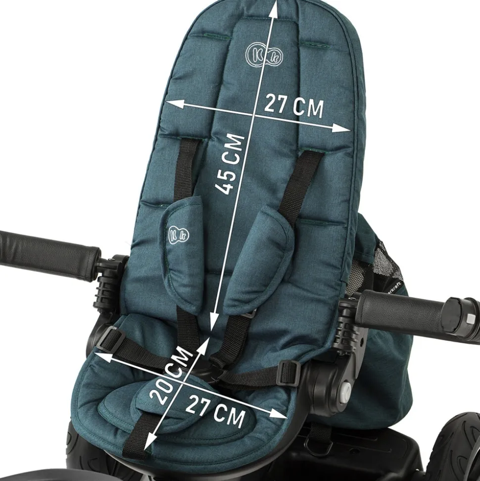 Poussette tricycle easywist midnight green