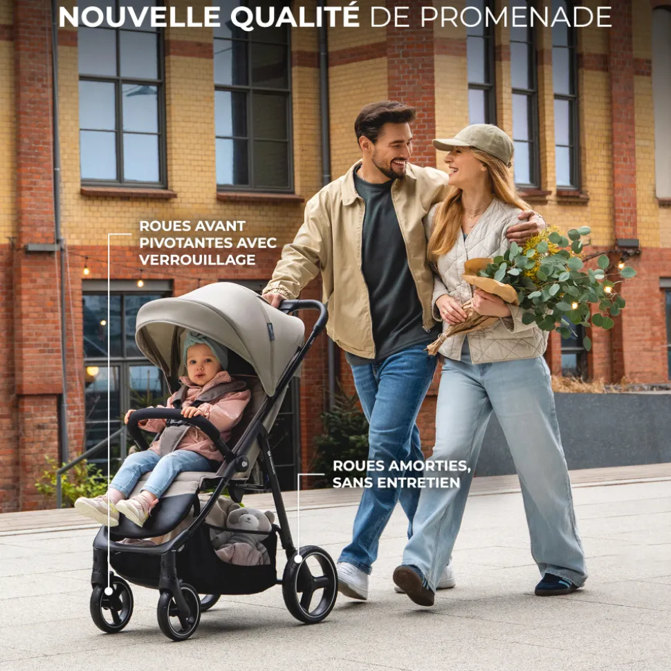 Poussette trig 3 velvet mokka