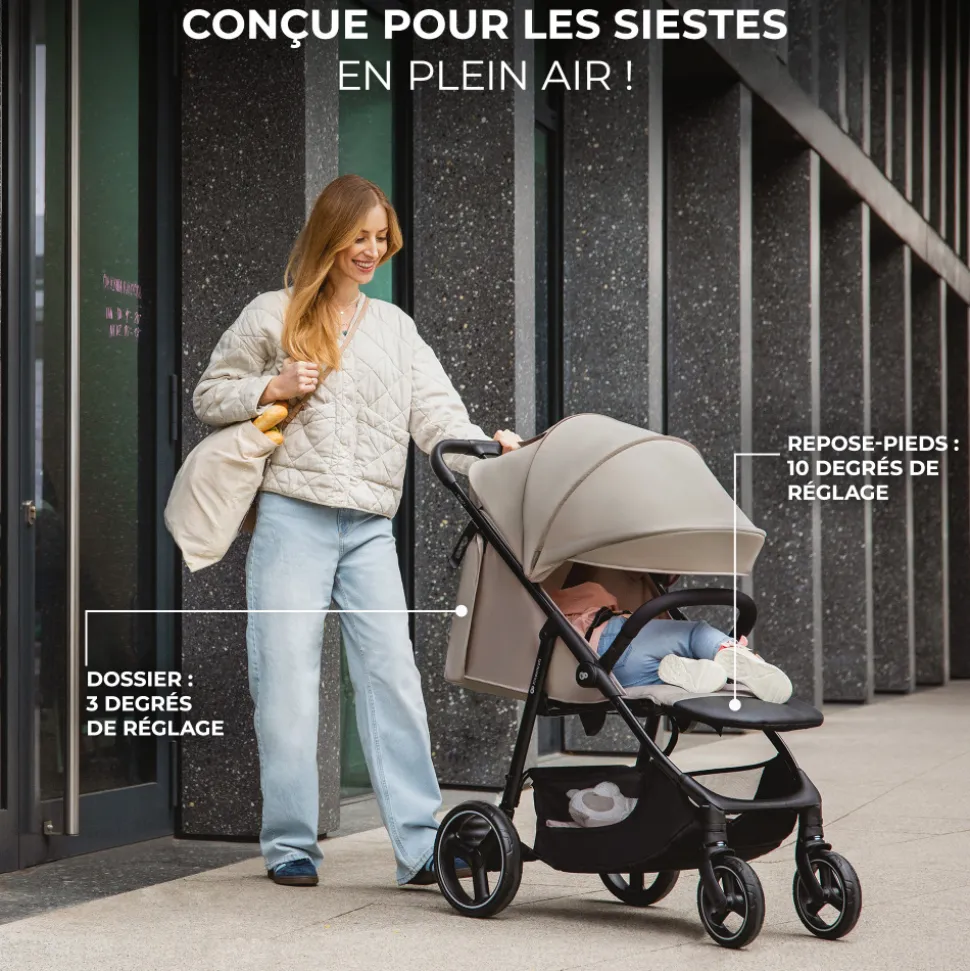 Poussette trig 3 velvet mokka