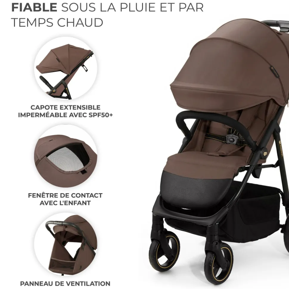 Poussette trig 3 velvet mokka