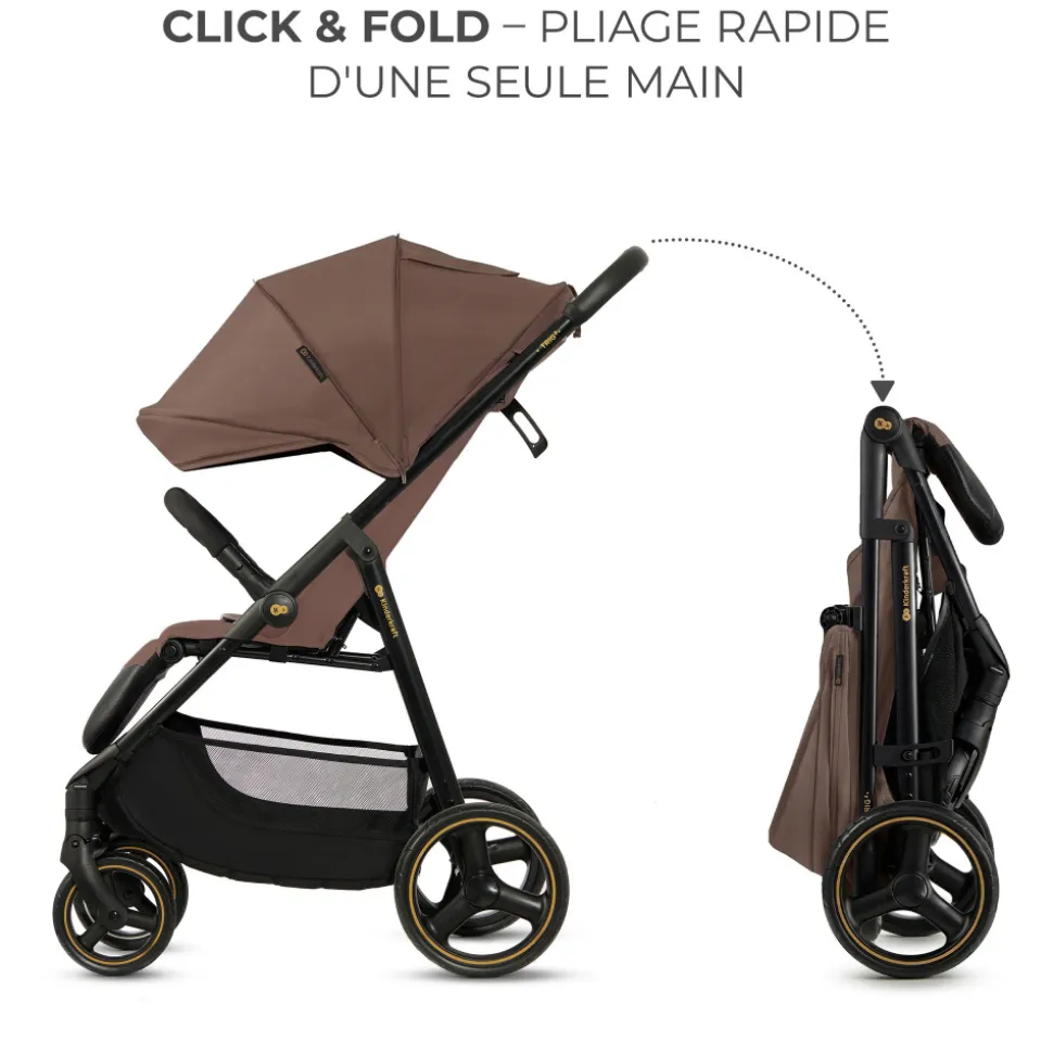 Poussette trig 3 velvet mokka