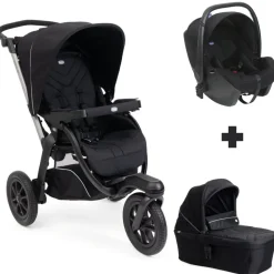 Poussette trio activ3+ + siège auto kory i-size + nacelle activ3+ ebony