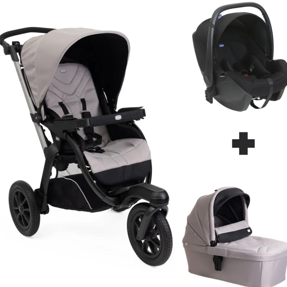 Poussette trio activ3+ + siège auto kory i-size + nacelle activ3+ nut
