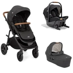 Poussette trio alore shale + siège auto sprint eclipse + nacelle ramble xl shale noir