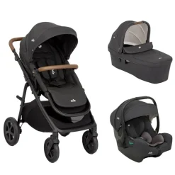 Poussette trio alore + siège auto i-gemm 3 + nacelle ramble xl shale noir