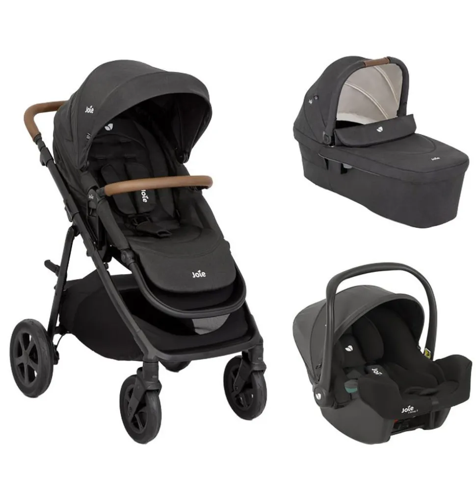 Poussette trio alore + siège auto i-snug 2 + nacelle ramble xl shale noir