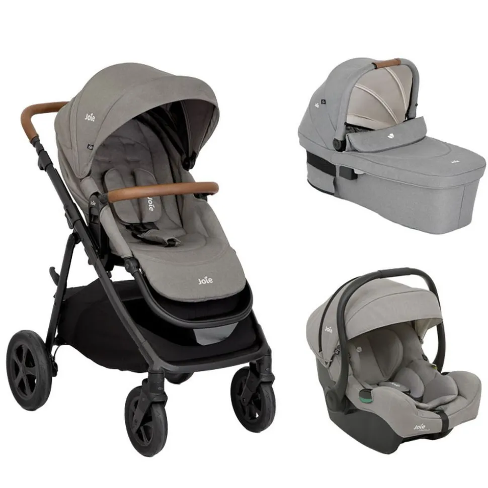 Poussette trio alore + siège auto i-gemm 3 + nacelle ramble xl pebble gris