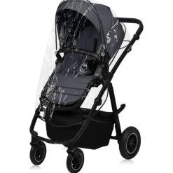 Poussette trio amber + nacelle + coque grey graphite