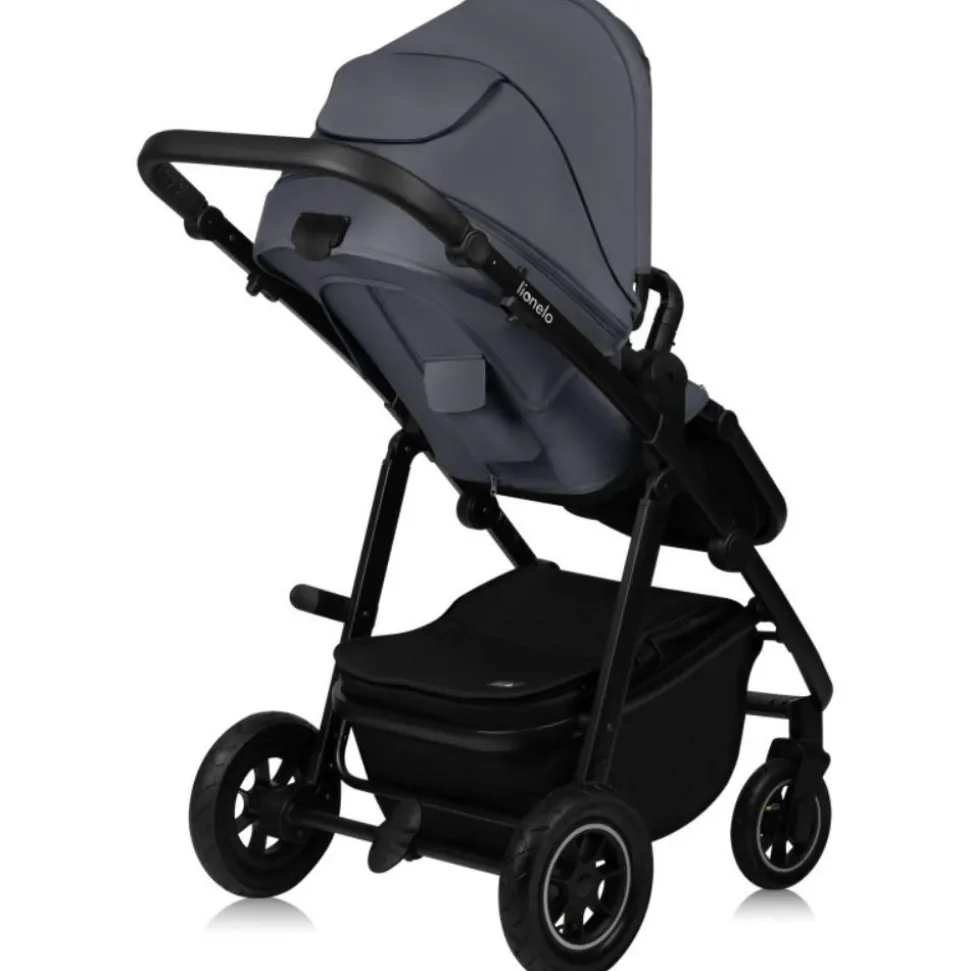 Poussette trio amber + nacelle + coque grey graphite