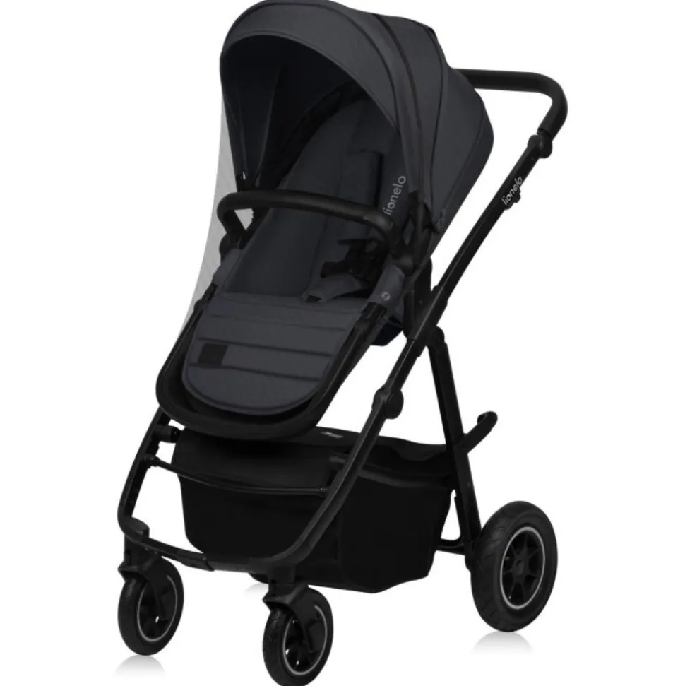 Poussette trio amber + nacelle + coque grey graphite