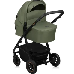 Poussette trio amber + nacelle + coque green forest