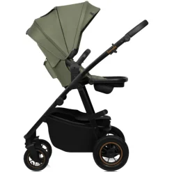 Poussette trio amber + nacelle + coque green forest