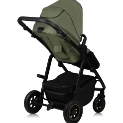 Poussette trio amber + nacelle + coque green forest