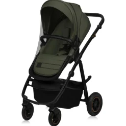 Poussette trio amber + nacelle + coque green forest