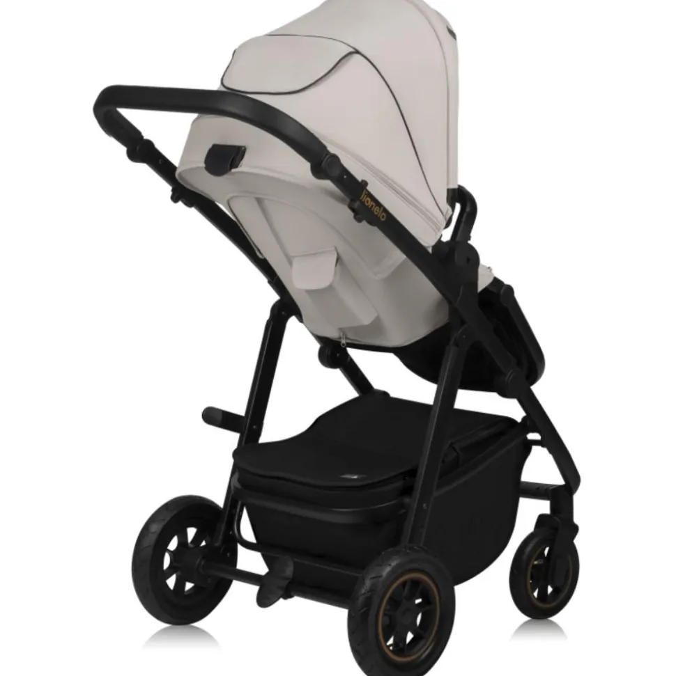 Poussette trio amber + nacelle + coque beige sand