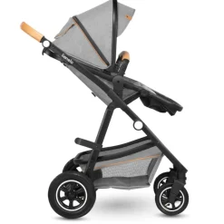 Poussette trio amber + nacelle + coque grey stone