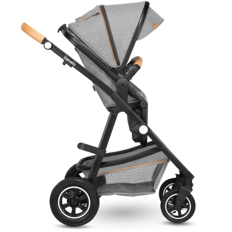 Poussette trio amber + nacelle + coque grey stone