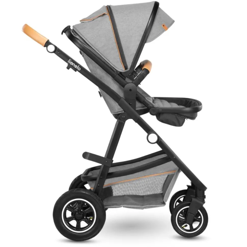 Poussette trio amber + nacelle + coque grey stone