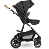 Poussette trio amber + nacelle + coque grey graphite