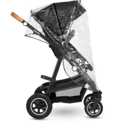 Poussette trio amber + nacelle + coque grey graphite