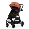 Poussette trio aspen coque + accessoires orange