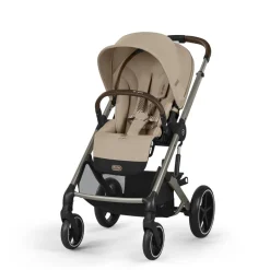 Poussette trio balios s lux 3 almond beige + siège auto cloud g i-size + nacelle