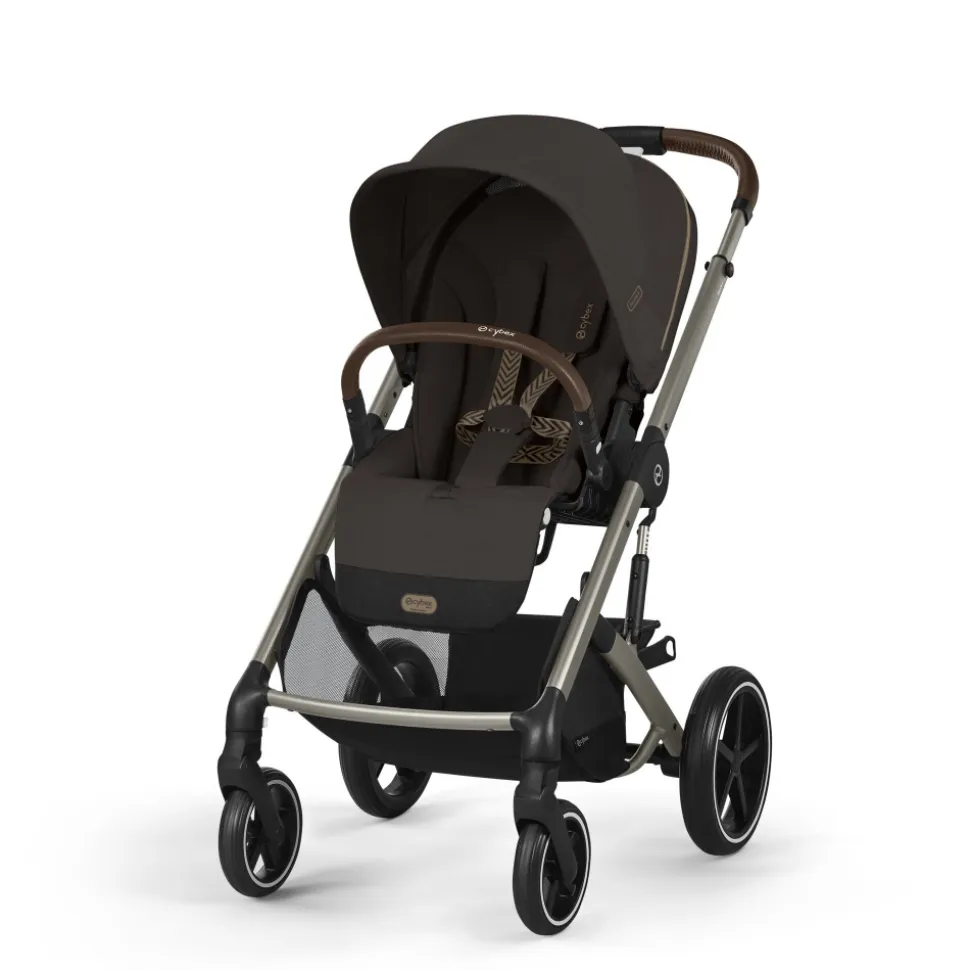Poussette trio balios s lux 3 chocolate brown + siège auto cloud g i-size + nacelle + base g3