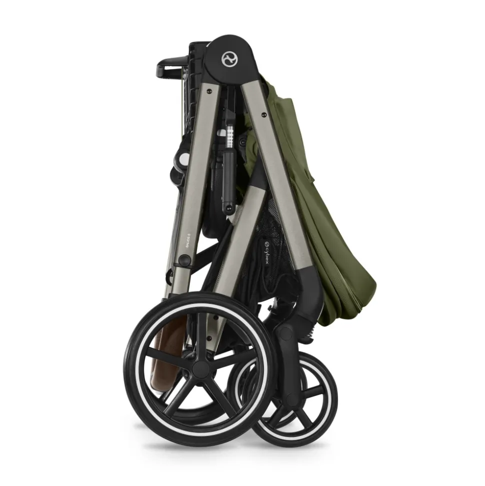 Poussette trio balios s lux 3 moss green + siège auto cloud g i-size + nacelle + base g3