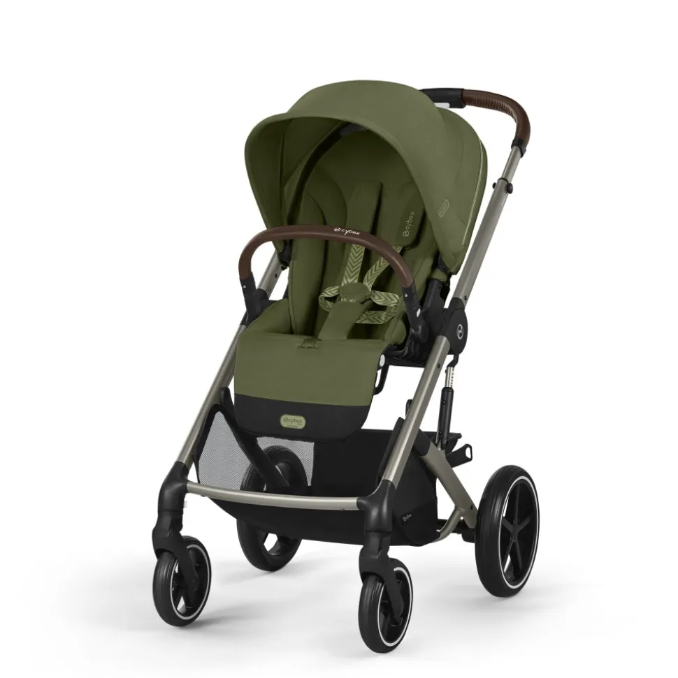 Poussette trio balios s lux 3 moss green + siège auto cloud g i-size + nacelle + base g3