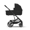 Poussette trio balios s lux 3 moon black + siège auto cloud g i-size + nacelle + base g3