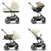 Poussette trio balios s lux 3 seashell beige + siège auto cloud t i-size + nacelle