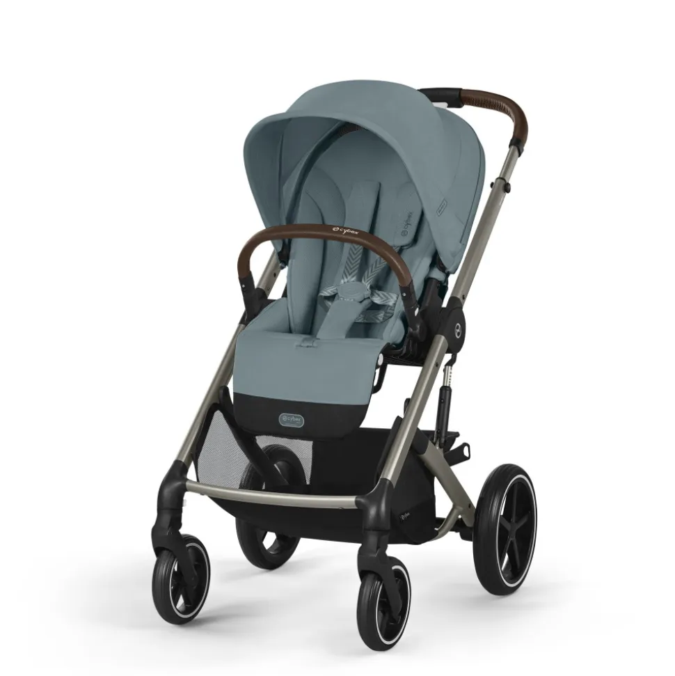 Poussette trio balios s lux 3 stormy blue + siège auto cloud g i-size + nacelle + base g3