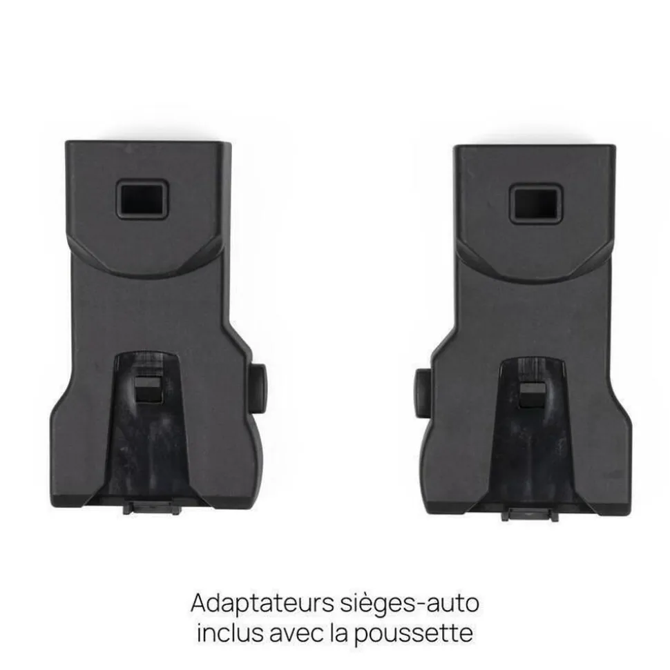 Poussette trio bellagio 2 + first seat recline + nacelle flexi + fullseat 360 avec base black satin