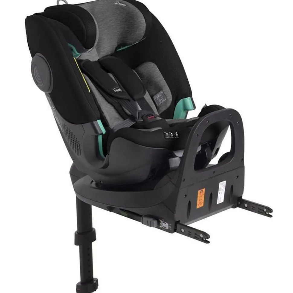 Poussette trio bellagio 2 + first seat recline + nacelle flexi + fullseat 360 avec base black satin