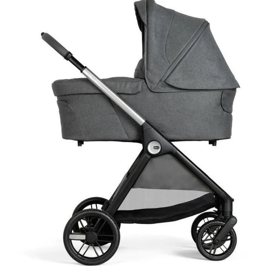 Poussette trio bellagio 2 + first seat recline + nacelle flexi + fullseat 360 avec base black satin