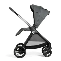 Poussette trio bellagio 2 + first seat recline + nacelle flexi + fullseat 360 avec base black satin