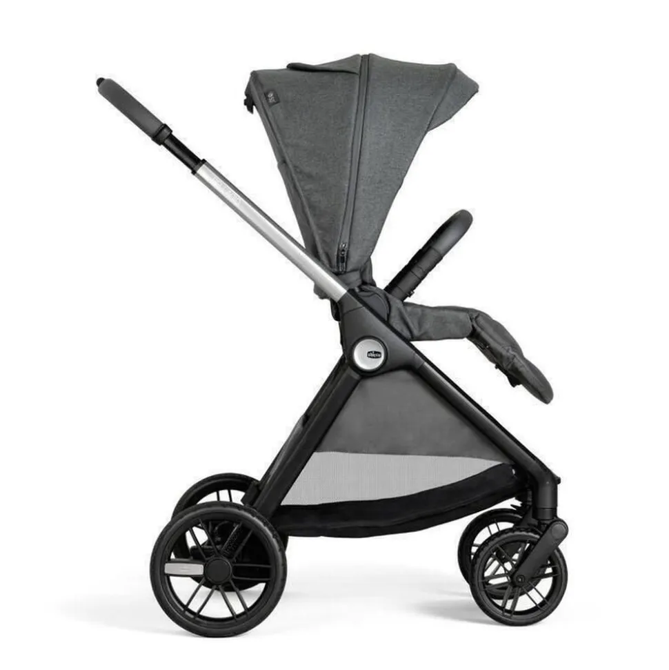 Poussette trio bellagio 2 + first seat recline + nacelle flexi + fullseat 360 avec base black satin