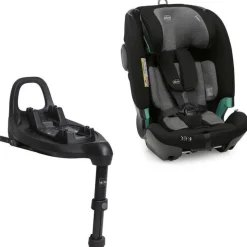 Poussette trio bellagio 2 + first seat recline + nacelle flexi + fullseat 360 avec base black satin