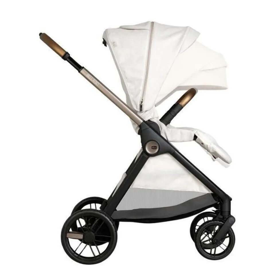 Poussette trio bellagio 2 + first seat recline + nacelle flexi + fullseat 360 avec base amber glow