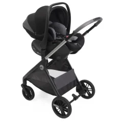 Poussette trio bellagio 2 + siège auto first seat recline i-size black satin