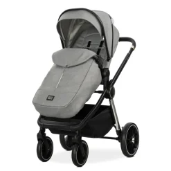 Poussette trio bianca - nacelle + coque aria lux gris