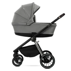 Poussette trio bianca - nacelle + coque aria lux gris