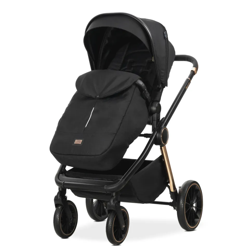 Poussette trio bianca - nacelle + coque aria lux noir