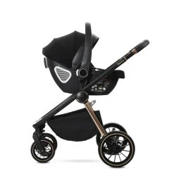 Poussette trio bianca - nacelle + coque aria lux noir