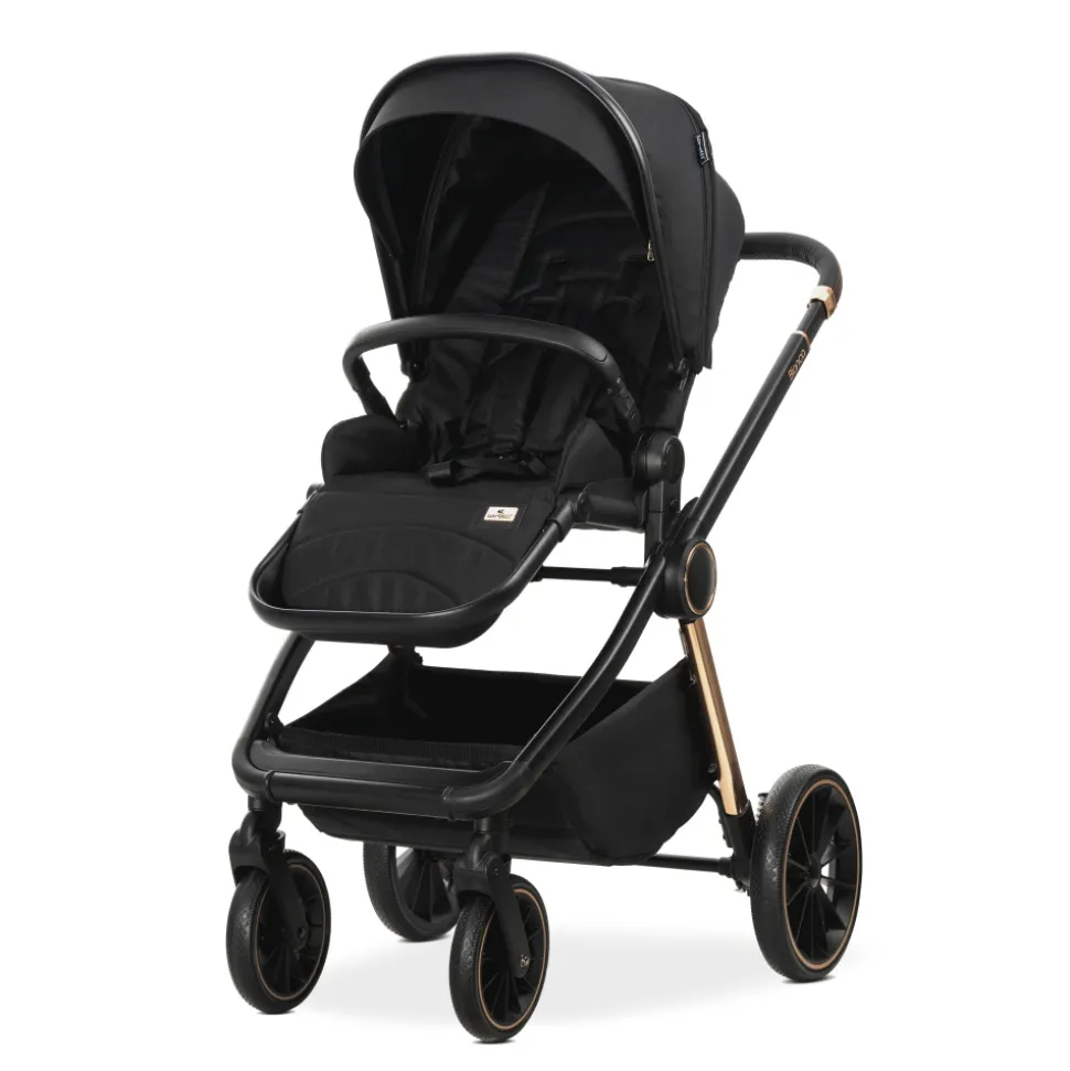 Poussette trio bianca - nacelle + coque aria lux noir