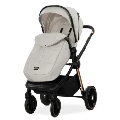 Poussette trio bianca - nacelle + coque aria lux beige