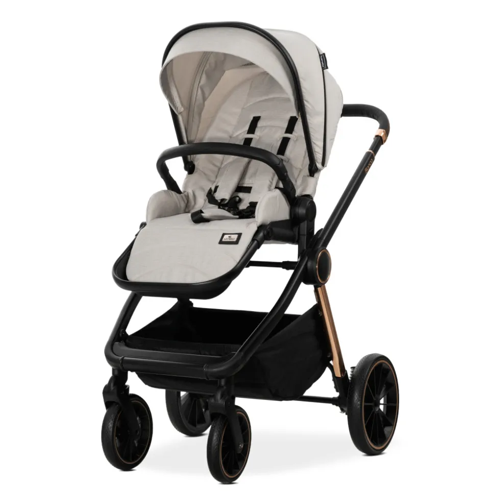 Poussette trio bianca - nacelle + coque aria lux beige