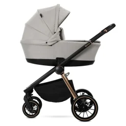 Poussette trio bianca - nacelle + coque aria lux beige