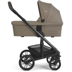 Poussette trio chrome 2 + siège auto sprint sandstone + nacelle chrome 2 cashew
